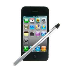  eKit Retractable iPhone / iPad Stylus Pen   Silver / Black 