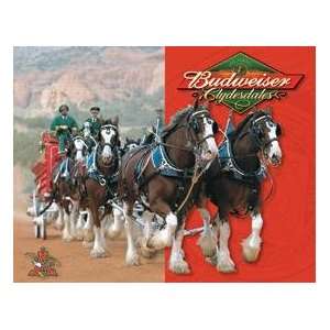  Tin Sign   Budweiser   Clydesdales