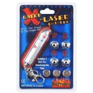  X rated laser pointer (ea) 4 sayings, 3 ea Electronics