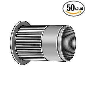   Knurled, Zinc, 8 32x 0.484, Pk 50  Industrial & Scientific