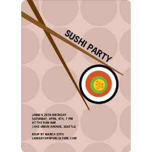  Sushi Themed Party Invitations