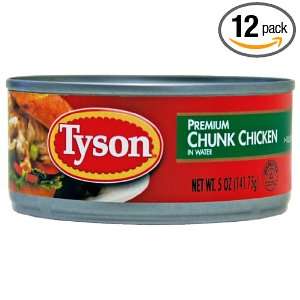 Tyson Chunk Chicken, White/dark, 5 Ounce Grocery & Gourmet Food