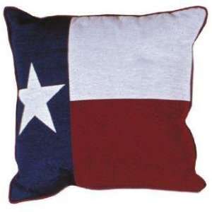 Set of 2 Large 17x17 Texas Flag Tapestry Throw Pillows  