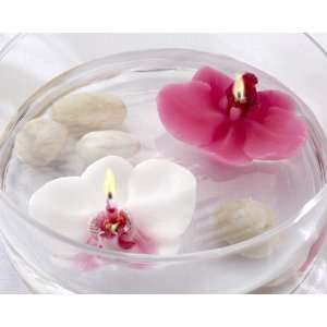  Floating Orchid Candle (Pink or White ) Set of 4 KA20092 
