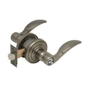 Schlage St. Annes Lever, keyed entry (lever by lever), antique nickel 