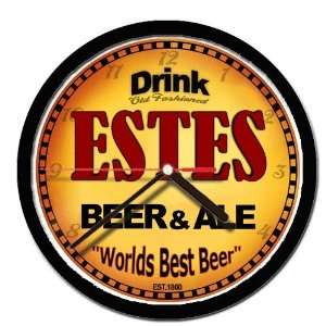  ESTES beer and ale cerveza wall clock 