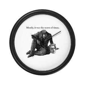  Worst of Times Literature Wall Clock by  