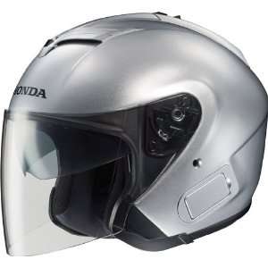   Open Face Motorcycle Helmet Silver XXL 2XL 0892 0107 08 Automotive