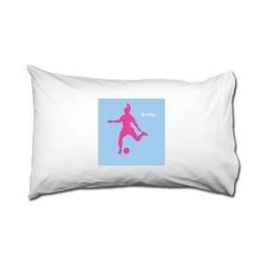  iPlay Soccer Girl. Pillowcase