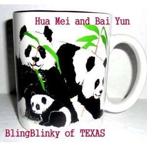   Mei and Bai YunWorld Famous Pandas San Diego Zoo Mug Cup Coffee China