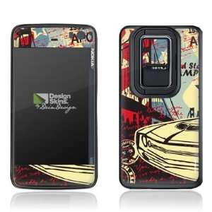   Skins for Nokia N900   Classic Muscle Car Design Folie Electronics
