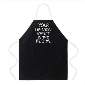  Your Opinion Apron   Black
