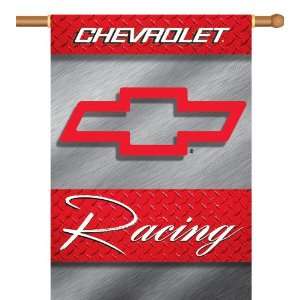  10128   Chevy Racing 2 Sided 28 X 40 Banner W/ Pole 