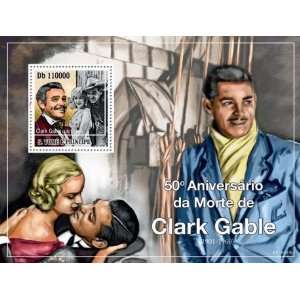  Clark Gable actor Souvenir Sheet Stamp MNH St Thomas 