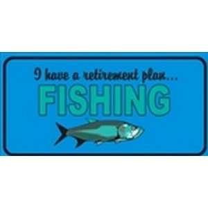 Retirement Plan Fishing License Plates Tags Plates Tag Tags Plates 