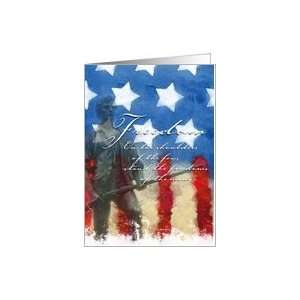  Minuteman Troop Support Greeting Card   Freedoom Card 