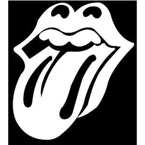  Lips Tounge Rolling Stones Auto Car Sticker Wte 8.5X7.5 