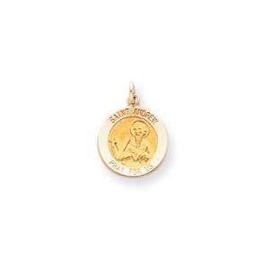  14k Saint Andrew Medal Charm West Coast Jewelry Jewelry