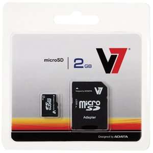 V7 2GB MicroSD with Adapter. 2GB MICRO SD CLASS 2 SD 