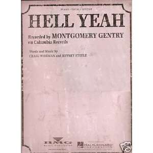  Sheet Music Hell Yeah Montgomery Gentry 69 Everything 