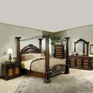   Furniture Montecito Canopy Bedroom Set 201201 br set