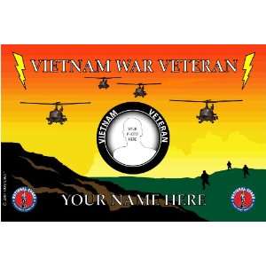  National Guard Vietnam War Veteran Desk Flag Everything 