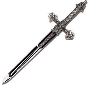  Carded Barbarian Letter Opener Pewter Miniature Sword 