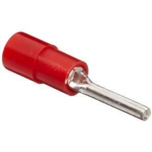 Morris Products 11832 Pin Terminal, Nylon Insulated, Red, 22 16 Wire 