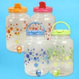  Water Jug 11H Dots Assorted Plastic Case Pack 12 