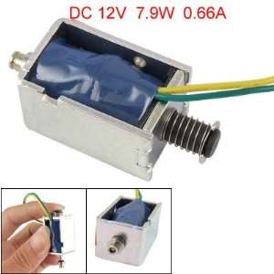  DC 12V 7.9W 0.66A Push Type Open Frame Solenoid 