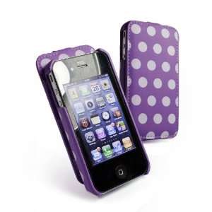 Juss Luv Polka Hot Slim Line Faux Leather (Antenna Assist) Case Cover 