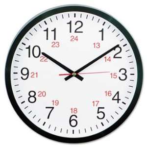  Universal 10441   24 Hour Round Wall Clock, 12 3/4in 