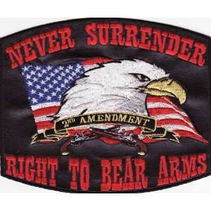  never surrender right to bear arms 2nd amendment black 