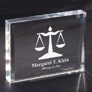  Lawyer Personalized Keepsake Paperweight 
