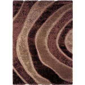   Structure Brown Waves 311 x 52 Shag Rug (17105)