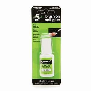  5 Second Brush On Nail Glue   12 Piece Display Beauty