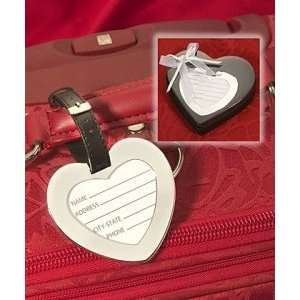  Heart Shaped Luggage Tag Favors (Set of 14) Kitchen 