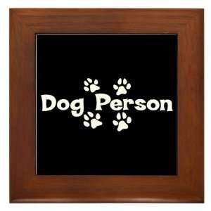  Framed Tile Dog Person 