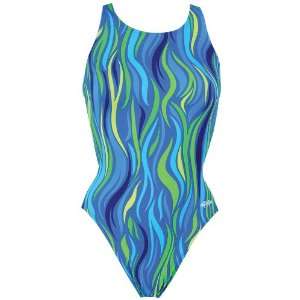  Dolfin Swimwear Winners Swimsuit With HP Back FIREFLY BLUE 