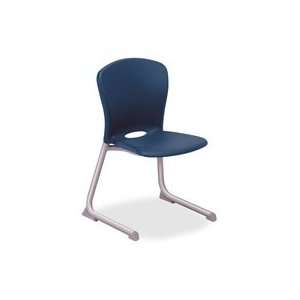   Student Chair,14 High,18x17 1/4x26 5/8,Navy/CE Frame