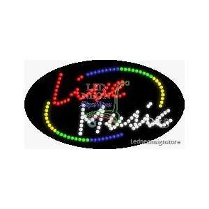  Live Music LED Business Sign 15 Tall x 27 Wide x 1 Deep 