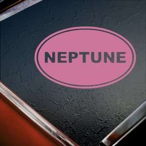  Neptune Euro Ovel Pink Decal Car Truck Window Pink Sticker 