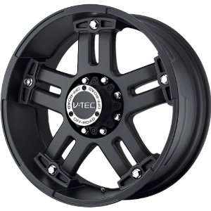  V Tec Matte Black Wheel (17x8.5/8x165.1mm) Automotive
