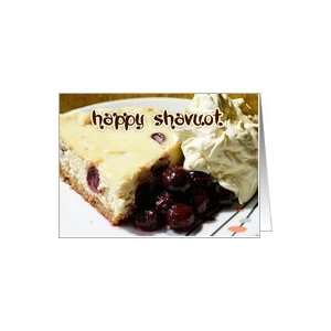  Shavuot Card With Cherry Cheescake And Cream Card Health 
