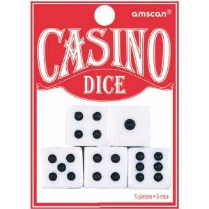  Casino Playing Dice 5/Pkg  Arts, Crafts & Sewing