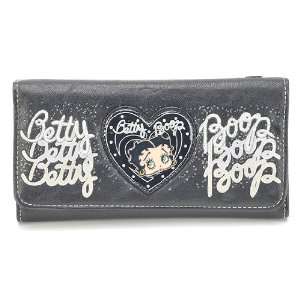  Classic Beauty Queen Betty Boop Long Trifold Wallet in 