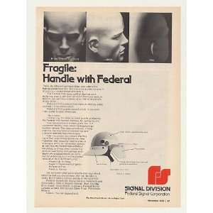  1976 Federal Signal FH2 Fire Helmet Print Ad (44183)