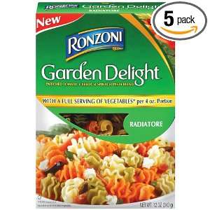 Ronzoni Tricolor Radiatore, 12 Ounce (Pack of 5)  Grocery 