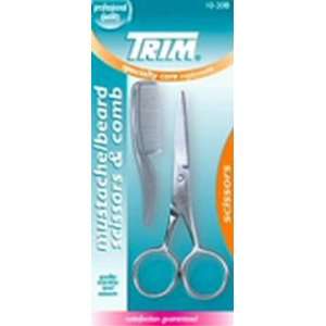  Trim Mustache & Comb Scissor (6 Pack) Health & Personal 