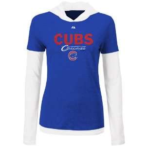  Majestic Chicago Cubs Ladies Royal Blue White Close Call 